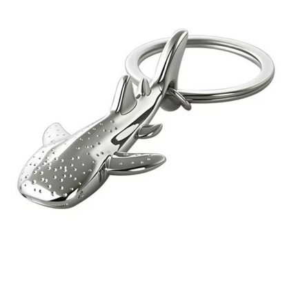 Porta-chaves Tubarão-Baleia em Liga de Zinco – O Charme dos Oceanos no Seu Bolso!