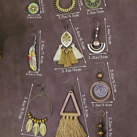 Brincos de Senhora, Boho Geométricos