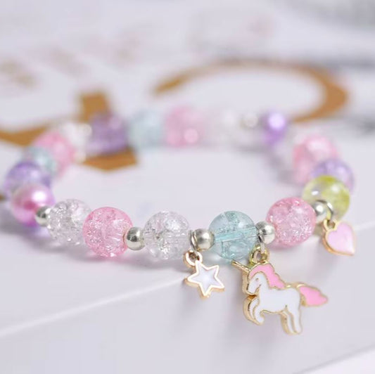 Pulseira de Criança em Resina, Unicórnio