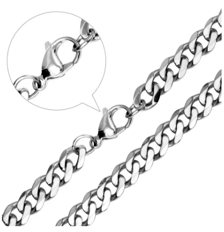 Chaîne cubaine 3mm en acier doré – Élégance minimaliste et intemporelle