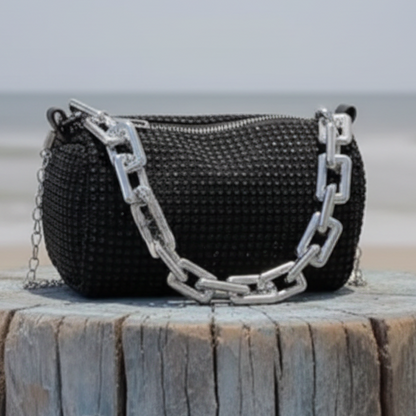 Mini Bag de Brilhantes "Night Sparkle" – O Acessório das Festas