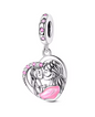 925 Sterling Silver Bead, Mother and Daughter Love