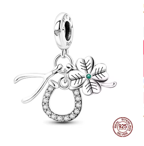 Conta em Prata 925, Mar e Vida – Sorte 🍀✨(518)