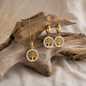 Women's Earrings in Titanium and 316L Stainless Steel, Tree of Life