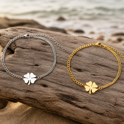 Bracelet Breloques Édition Argent – Acier inoxydable et Nacre