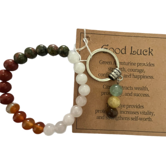 Pulseira+Porta-Chaves, Pedras Narurais
