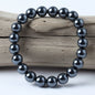 Pulseira de Hematite Natural – Força, Equilíbrio e Proteção