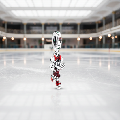 Conta em Prata 925,  Patinagem Minnie Mouse