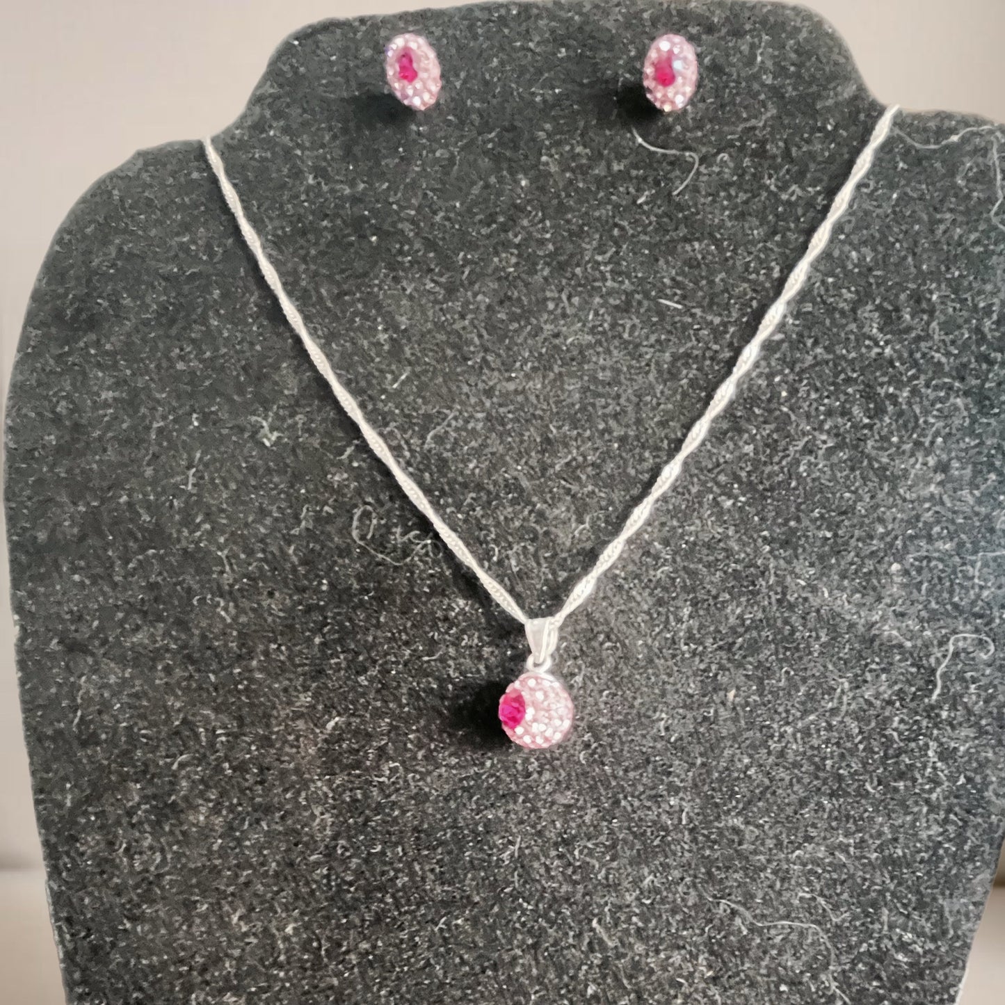 Conjunto de Senhora, Swarovski Rosa