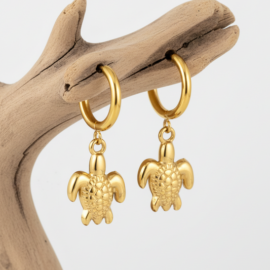 Argolas Sea Turtle Gold – Coleção Mar e Vida