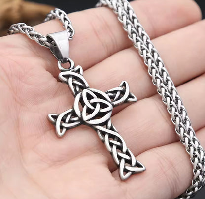 Colar de Homem em Aço Inoxidável 316L Nórdico Viking Nós Delta