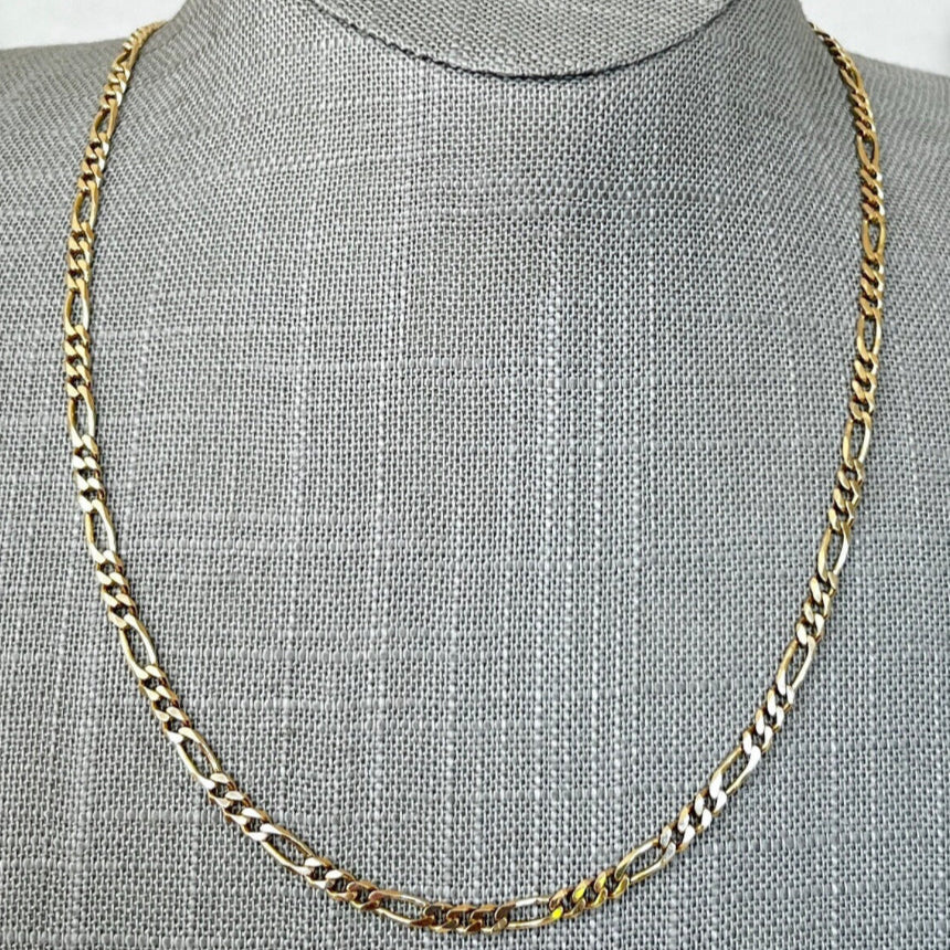 Colar de Homem em Ouro Laminado 14K, Corrente Fina