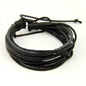 Pulseira de Homem em Couro Preto