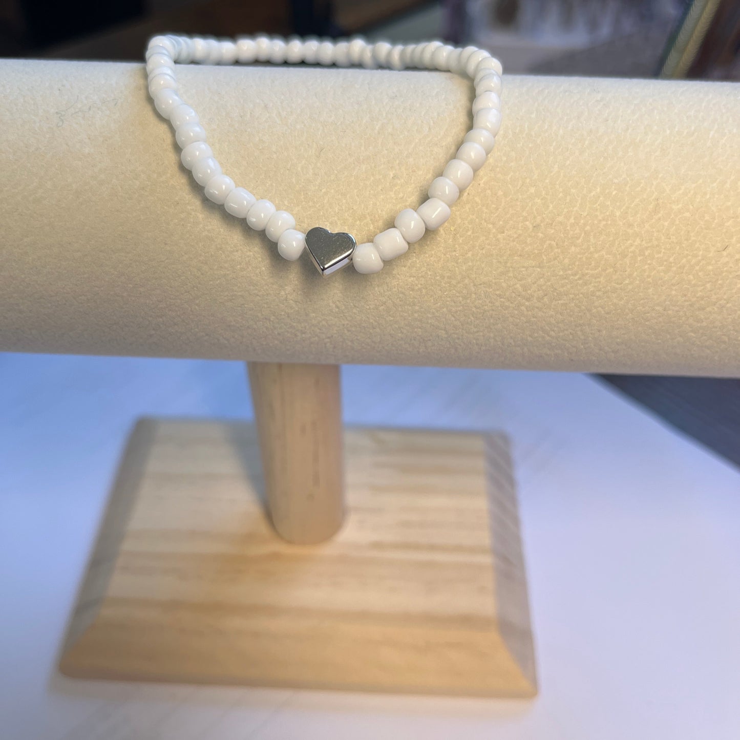 Pulseira de Senhora em Fantasia, Missangas com Coração