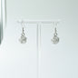 Boucles d'oreilles pour femme en argent 925, fleur