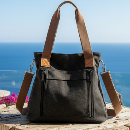 Mala Tote em Lona "Daily Comfort" – Versatilidade e Espaço