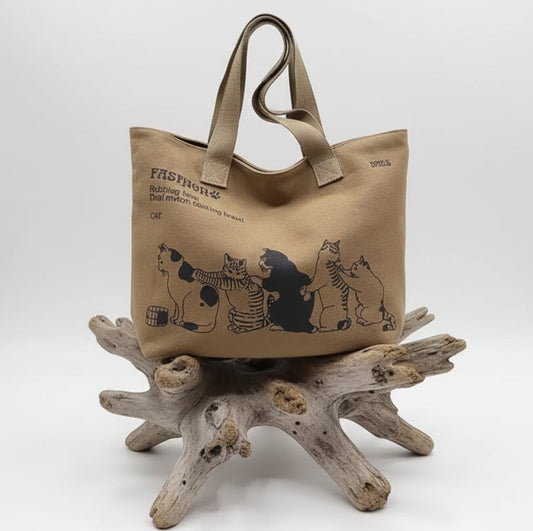 Le sac de courses qui va avec tout – Édition “Amoureux des chats”