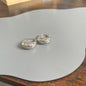 Argolas em Ouro Laminado Branco  10K