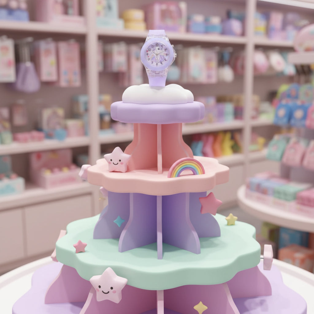 Relógio Mágico Unicorn Dream – Com Luzes LED Coloridas