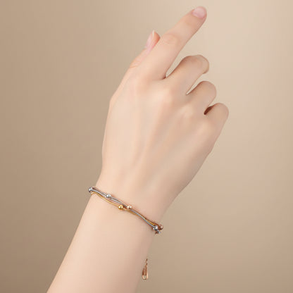 Bracelet Femme en Acier Inoxydable 3 Couleurs
