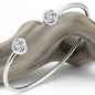 Pulseira Bangle Minimalist Shine – Aço e Zircónia Cúbica