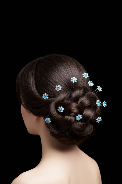Grampo Flor Azul
