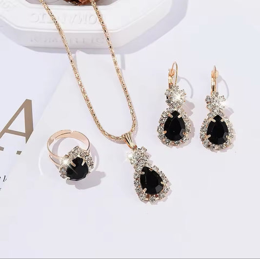 Conjunto de Senhora, Strass 3 Peças