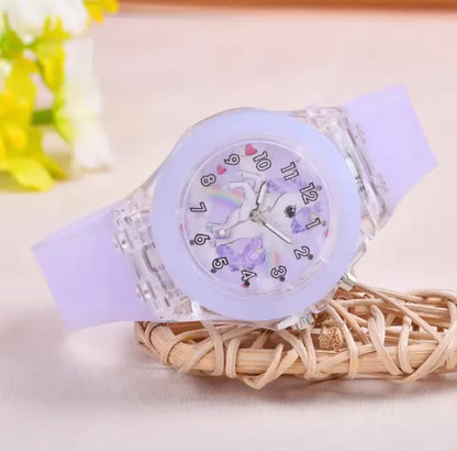 Relógio Mágico Unicorn Dream – Com Luzes LED Coloridas