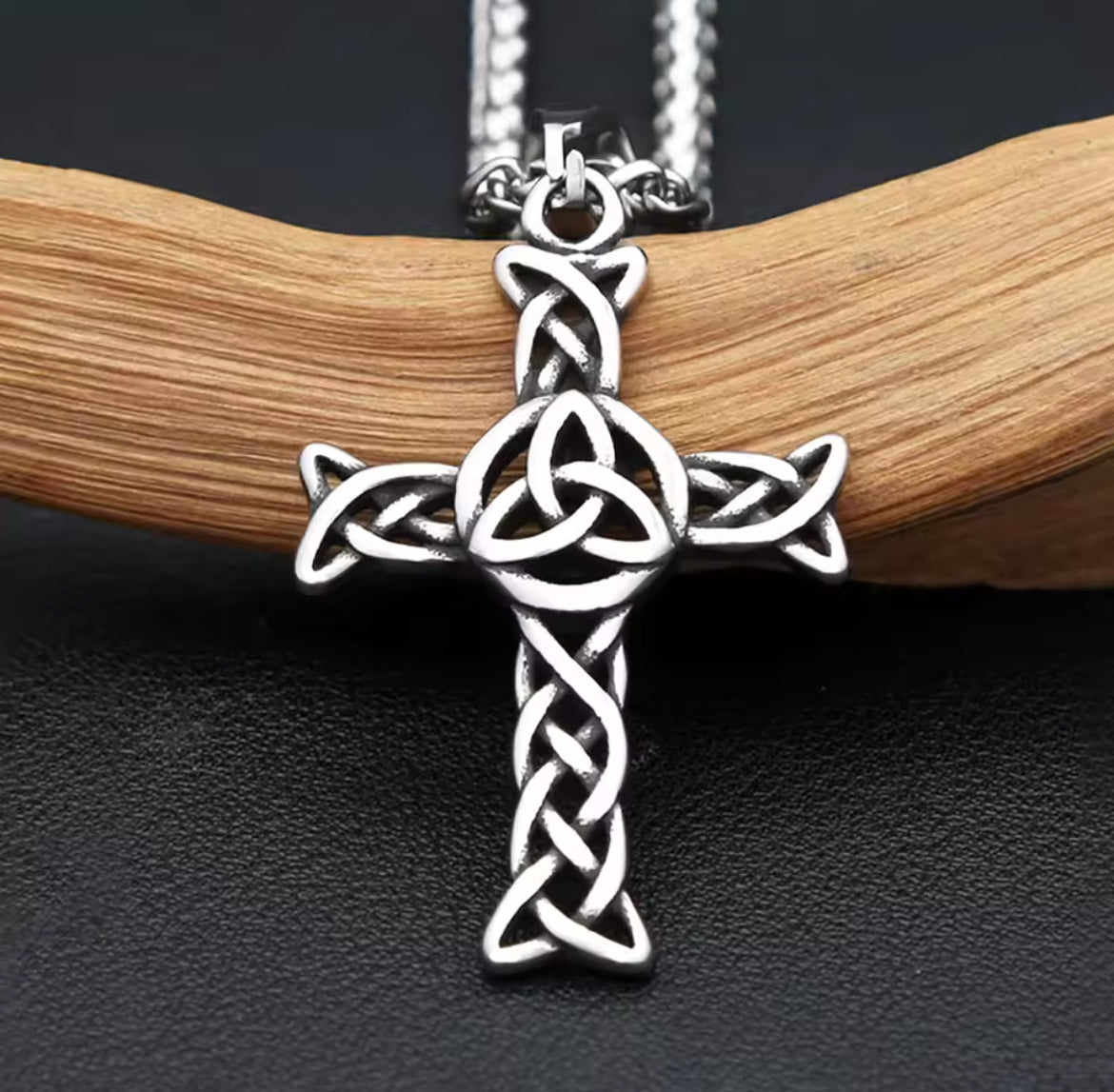 Colar de Homem em Aço Inoxidável 316L Nórdico Viking Nós Delta