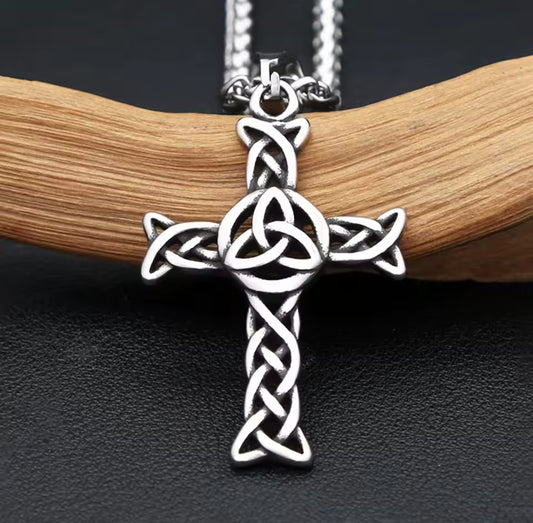 Colar de Homem em Aço Inoxidável 316L Nórdico Viking Nós Delta