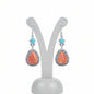 Boucles d'oreilles huître épineuse, argent 925