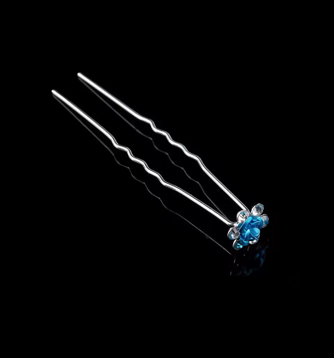 Grampo Flor Azul