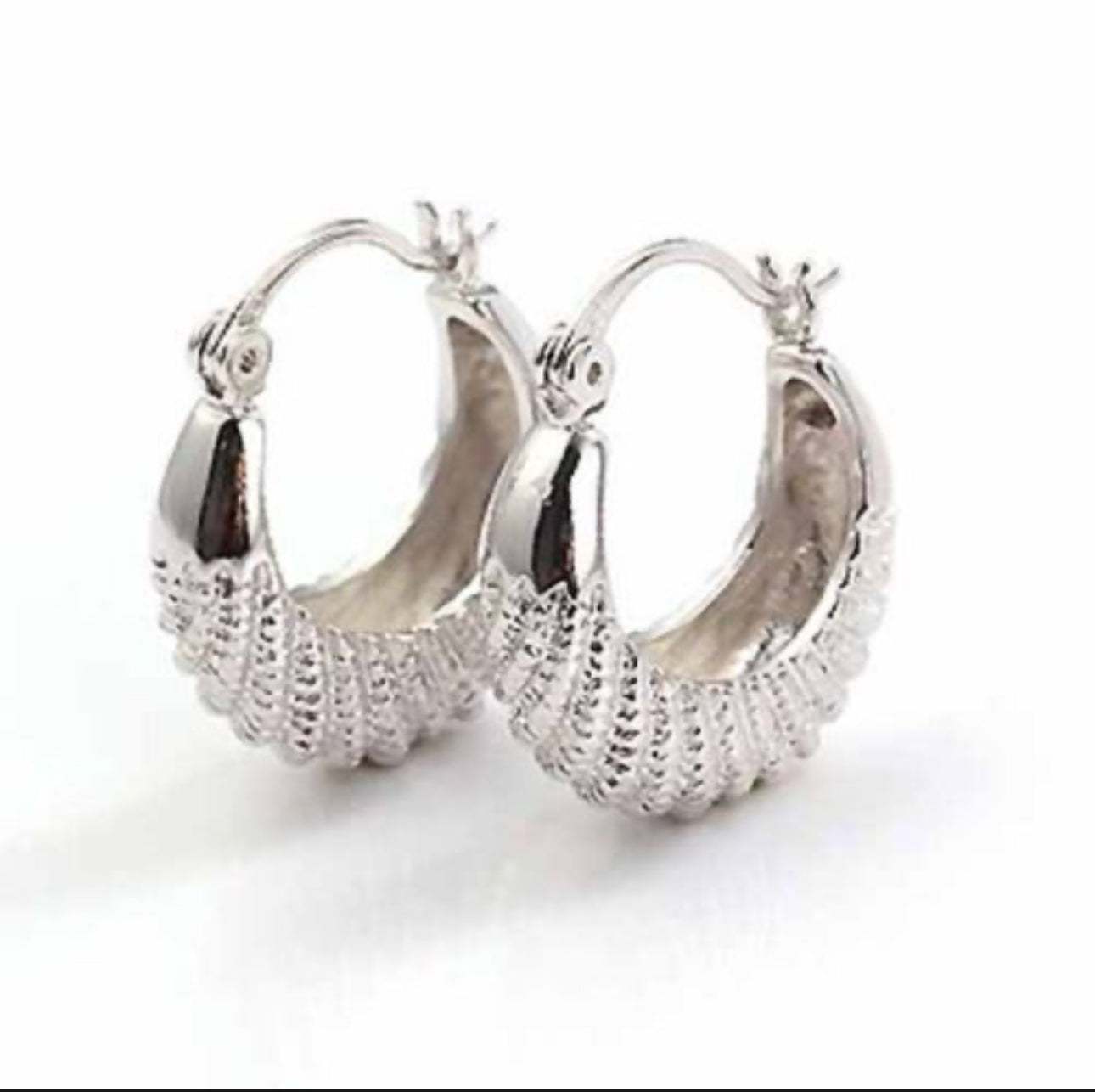 Argolas em Ouro Laminado Branco 10K