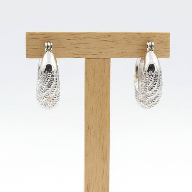 Argolas em Ouro Laminado Branco 10K