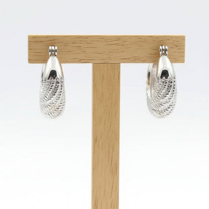 Argolas em Ouro Laminado Branco 10K