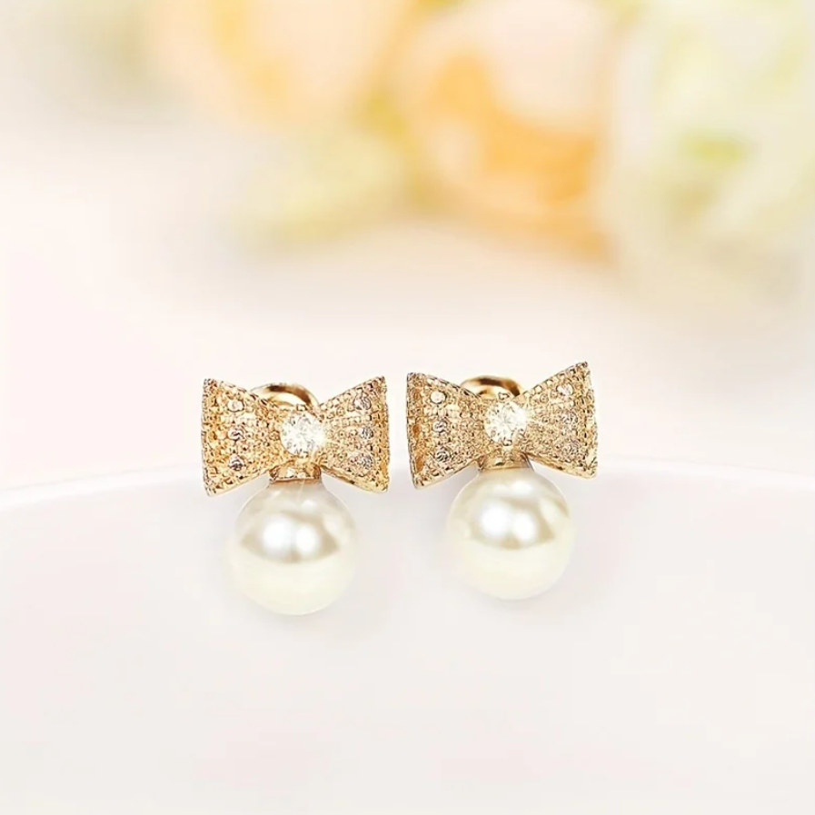 Brincos de Senhora em Ouro Laminado, Laço