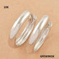 Argolas Pequenas em Ouro Laminado Branco 10K