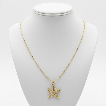 Colar Estrela do Mar Branca – Coleção Mar e Vida