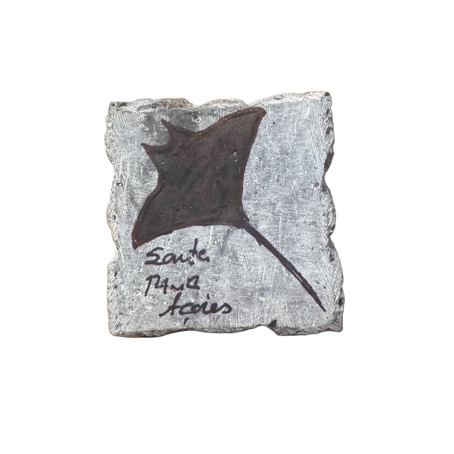 Iman Manta em Pedra Vulcânica Natural SMA – Artesão Francisco