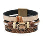 Pulseira de Senhora Larga Pele Cobra