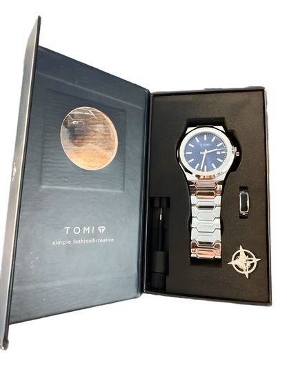Conjunto Tomi de Homem em Aço Inoxidável