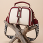 Mala Crossbody Urban Chic – Contraste Bordeaux & White