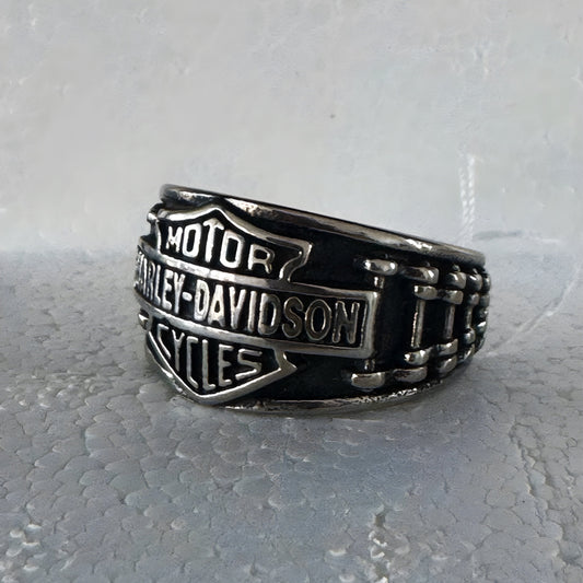 Anel em Aço Inoxidável 316L, Harley D. Corrente