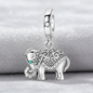 Conta em Prata 925, Elefante Indiano