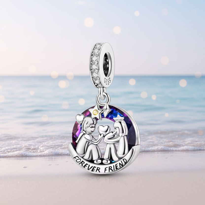 Conta em Prata 925, "Forever Friend" Amiga para Sempre