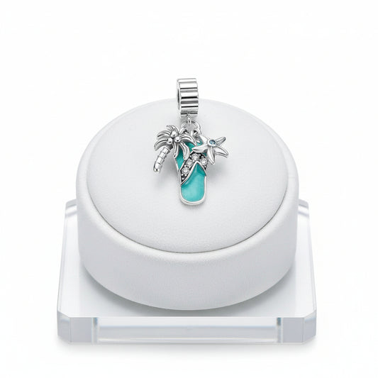 Conta em Prata 925, Chinelo de Praia