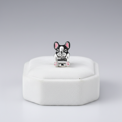 Conta em Prata 925, Buldogue Francês