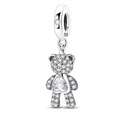 Conta em Prata 925, Ursinho de Peluche