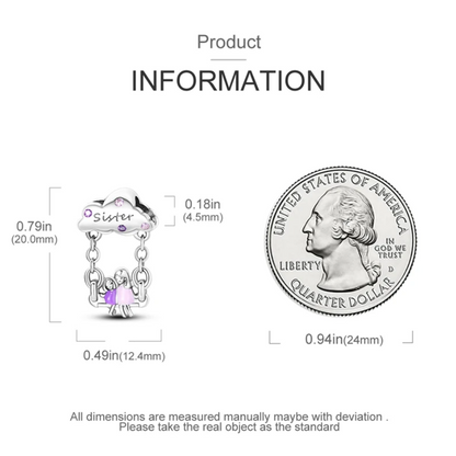 Conta em Prata 925, Irmãs no Baloiço