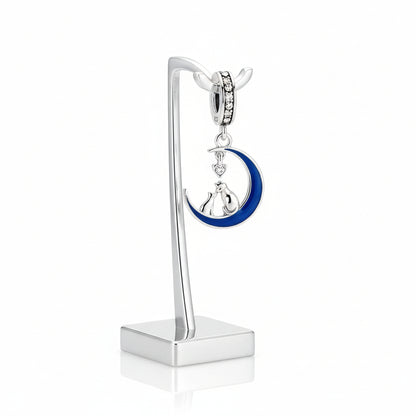 Perle en Argent 925, Chats sur la Lune